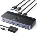 Produktbild: UGREEN CM662 USB 3.0 Switch 2 PC 4 Geräte, USB-A/USB-C, Schwarz