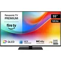 Produktbild: Panasonic TV-55W85BEZ QLED-Fernseher schwarz 55 Zoll Bluetooth Triple-Tuner WLAN