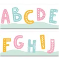Produktbild: Bordüre 15cm x 200cm für Kinderzimmer Babyzimmer Dekor Aufkleber Wandbordüre selbstklebend Wandtattoo für Kinder Mädchen Junge Y033 (Alphabet)