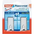 Produktbild: Tesa - Powerstrips Haken large chrom