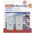 Produktbild: tesa Klebehaken tesa POWERSTRIPS® Klebehaken Large Classic Chrom Inhalt: 2 St., (POWERSTRIPS)