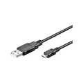 Produktbild: Goobay 93922 USB A auf Micro USB B Kabel 0,6m / Handykabel 480 Mbits / Ladekabel USB 2.0 zu Micro USB Type B Stecker Adapterkabel / Kupferleiter / Schwarz / 0,6 Meter