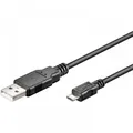 Produktbild: USB 2.0 Hi-Speed Kabel A Stecker  Micro B Stecker schwarz - Länge: 0,60 m