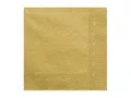 Produktbild: 20 Servietten 33x33cm Gold Metallic // Deko Napkins Ornament Tischdeko Hochzeit Kommunion