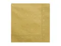 Produktbild: Dreilagige Servietten, Goldmetall, 33x33cm (1 Packung / 20 Stk.)