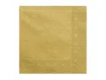 Produktbild: 20 Servietten 33x33cm Gold Metallic // Deko Napkins Ornament Tischdeko Hochze...