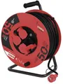 Produktbild: EMOS P08250 Kabeltrommel, SCHUKO, 4 Steckdosen, Länge 50m, 1,5mm², H05RR-F3G, Gummi, schwarz (1928245000)