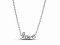 Produktbild: Pandora 393076C01-45 - Funkelnde Handgeschrieben Love Collier-Halskette - Sterling Silber - Zirkonia klar - 45 cm