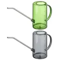 Produktbild: Relaxdays Gießkanne Zimmerpflanzen 1 Liter 2er Set Grün,Silber,Grau