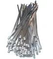 Produktbild: 100 Stück Edelstahl Kabelbinder 300mm x 46 mm Stahlkabelbinder Stahlband Hitz...