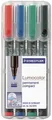 Produktbild: Staedtler Lumocolor permanent compact DRY SAFE 318-9WP4HZ Permanentmarker Schwarz wasserfest: Ja