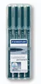 Produktbild: STAEDTLER Universalstift Lumocolor® permanent F, 4er Set schwarz