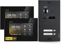 Produktbild: Balter EVO-HD Video Türsprechanlage, Video Türklingel mit Kamera, 2 Familienhaus Klingel, 2X 7 Zoll HD Monitor, Full HD-Kamera, 2 Draht Bus, Gegensprechanlage mit 175° Weitwinkel