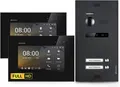 Produktbild: Balter Video-Türsprechanlage HD Video Türsprechanlage für 2 Familienhaus, 2 x Monitore (Mehrfamilienhaus, Komplettset, 2-tlg., 2 Familienhaus, Full HD Kamera, Interkom, Videokommunikation)