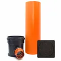 Produktbild: KG Kontrollschacht Revisionsschacht Deckel quadratisch voll DN315 / 2 x DN110