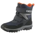 Produktbild: Geox J HIMALAYA BOY B ABX Winterstiefel Snowboots, Klettstiefel mit Warmfutter, Größenschablone zum Download blau|orange|schwarz 29 EU