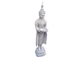 Produktbild: Aspinaworld Gartenfigur Tempelwächter Buddha Figur mit Schale 76 cm grau, Figur für den Garten