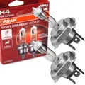Produktbild: 2x OSRAM Glühlampe Fernscheinwerfer H4 12V 60/55W P43t