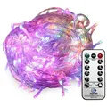 Produktbild: LED-Lichterkette 960 LED Multicolor 76 m Kabelfarbe Transparent Dekobeleuchtung mit Timer 8 Programme Dimmbar