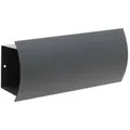 Produktbild: Wiltec Zeitungsfach V2 Anthrazit 320x80x140mm Zeitungsrolle Wandmontage Stahl
