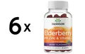 Produktbild: 6 x Swanson Elderberry Gummies with Zinc & Vitamin C, Berry - (277,64 EUR/kg)