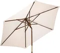 Produktbild: Kai Wiechmann Sonnenschirm Runder Balkonschirm 240 cm als hochwertiger Schattenspender, knickbarer Gartenschirm mit Windauslass & UPF 50+