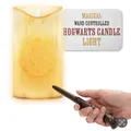 Produktbild: Harry Potter Hogwarts LED Kerze mit Zauberstab-Fernbedienung - Offiziell lizenziertes Zauberer-Welt Merchandise, Große Halle batteriebetriebene Kerzenlicht-Deko für thematische Events