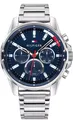 Produktbild: Tommy Hilfiger Herren Uhr 1791788 – Edelstahl Blaues Zifferblatt Multifunktion