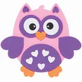 Produktbild: Baker Ross Eule Schaumstoff Magnete zum Basteln - 8er Pack, Bastelmagnete zum Valentinstag für Kinder (FC456)