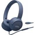 Produktbild: JBL Tune 520C USB-C blau kabelgebundener On-Ear Kopfhörer