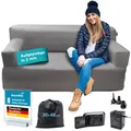 Produktbild: Skandika Doppel-Luftsofa Easy Air Premium | Aufblasbares Sofa Outdoor, mit Elektropumpe, für 2 Personen, Aufladbar mit USB-Ladekabel, Gästebett, bis 200 kg, Tragetasche | Luft Couch, Camping