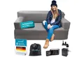 Produktbild: Skandika Luftsofa Easy Air Premium, Aufblasbares Sofa Outdoor, Tragetasche, (Bezug abnehmbar, Maschinenwäsche, Schonprogramm 30 °C, mit Tragetasche), 2 Personen, mit Elektropumpe, USB-C Ladekabel, 200 kg belastbar