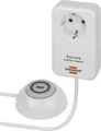 Produktbild: Brennenstuhl Eco Line Comfort Switch Adapter EL CSA 1, Steckdose mit beleuchtetem Fußschalter, 3500 W, erhöhter Berührungsschutz, L 82 x B 82 x T 82 mm, weiß 661555