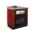 Produktbild: La Nordica Holzherd Verona XXL Majolika bordeaux 7kW