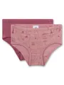 Produktbild: Sanetta Mädchen-Hüftslip (Doppelpack) rosa Mäuse | Hochwertige und nachhaltige Unterhose für Mädchen aus Bio-Baumwolle.