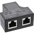 Produktbild: InLine® Cat.5e STP T-Adapter (Port-Doppler), RJ45 Buchse an 2x RJ45 Buchse