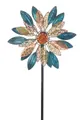 Produktbild: Kobolo Gartenstecker Windrad Dekostecker ORNAMENT aus Metall XXL (in natürlichen Farben)