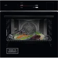 Produktbild: AEG Wifi Einbau-Dampfbackofen, Multidampfgarer, Serie 9 Touch-Swipe-Display XL, mit Schritt für Schritt assistiertem Kochen, Made in Germany,100% Auto-Dampf & SousVide, App-Rezepte, TP9SB82WAB