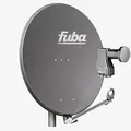 Produktbild: Fuba Satellitenschüssel Komplettset 8 Teilnehmer DAL 808 A - Sat Komplettanlage DAL 800 A Alu Sat-Schüssel/Spiegel 80cm anthrazit + Fuba DEK 818 Octo LNB 8 Teilnehmer - HDTV, UHD(4K/8K), 3D