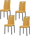 Produktbild: Esszimmerstuhl Denton Webstoff Gelb 4er-Set