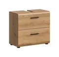 Produktbild: furnling Waschbeckenunterschrank Ivy Artisan Oak, 2 Schubladen, kratzfeste Eiche Optik Oberfläche