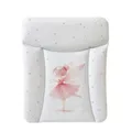 Produktbild: Ceba Baby® weiche Wickelauflage 50x70 cm - Doppelseitige Baby Wickelunterlage - Wickeltischauflage für Junge und Mädchen - Wasserdicht, abwaschbar - OEKO-TEX - Made in EU - Rosa Fee