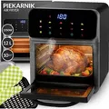 Produktbild: Heißluftfritteuse 12L, Friteuse Heissluft 1350 W, Air Fryer, Airfyer, Heissluftfriteuse 10 Programmen, Warmhalten, Retoo