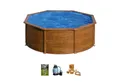 Produktbild: Gre Rundpool PACIFIC in Holzoptik inkl. Zubehör (Set, 4-tlg), Höhe: 120 cm, in versch. Größen erhältlich