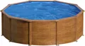Produktbild: GRE Stahlwandbecken Set Pacific rund ø 3,00m x 1,20m Super Komplettset Pool Rundpool / 300 x 120 cm Stahlwandpool Rundbecken Poolset