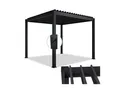 Produktbild: Juskys Lamellendach Tahiti 3x3 m - Stahl Pergola - Terrassenüberdachung stabil - Anthrazit