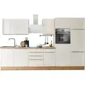 Produktbild: RESPEKTA Marleen Küchenblock (Backofen, KühlKombi, Weiß, 340 cm)