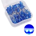 Produktbild: 5mm LED Leuchtdiode, 80 Stück Blau LED Dioden, 5 mm LED Sortimentskits für Wi...