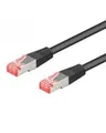 Produktbild: DIGITUS Patch-Kabel RJ-45 M bis M 2 m SFTP CAT 6a gestiefelt halogenfrei ohne Haken Schwarz (DK-1644-A-020/BL)