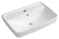 Produktbild: Aqualine Waschtisch DURU Keramik-Waschbecken 60x40cm, weiß, Aqualine-TU0351